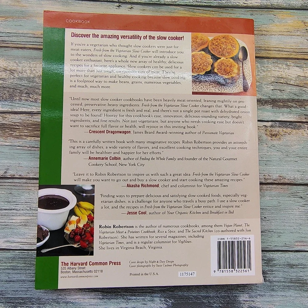 Fresh from the Vegetarian Slow Cooker Cookbook‎ Robin Robertson 200 Recipes PB